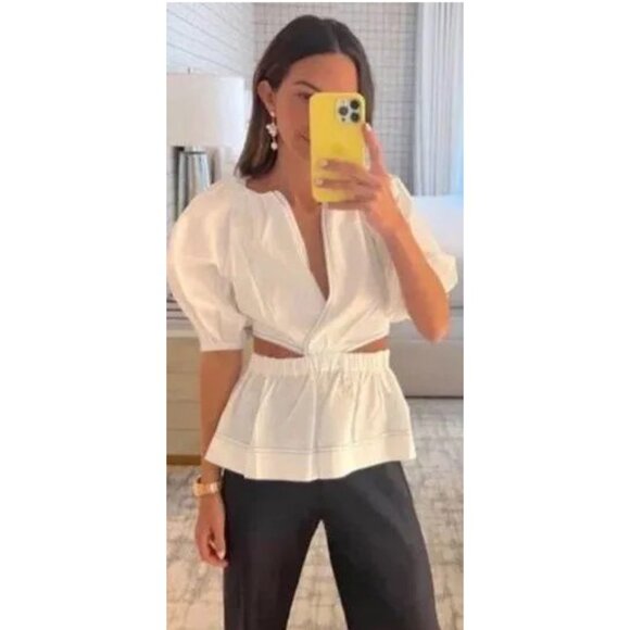 Something Navy Tops - NWT Something Navy Wrap Top with Cut Outs Size Medium